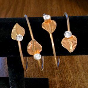 Arm Bracelet With Leaf Design